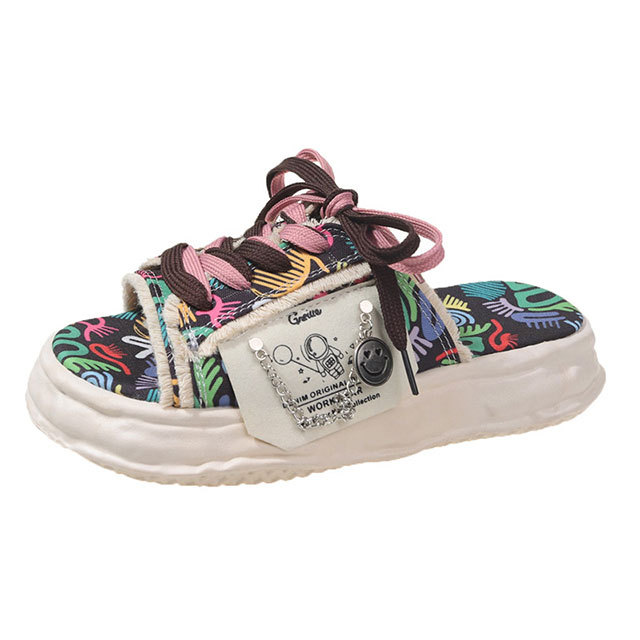 Personalized Graffiti Thick-soled Slippers