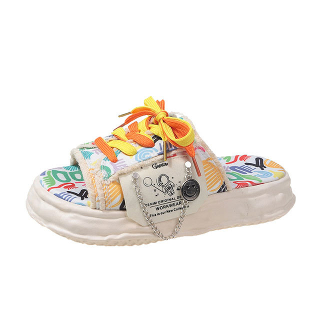Personalized Graffiti Thick-soled Slippers