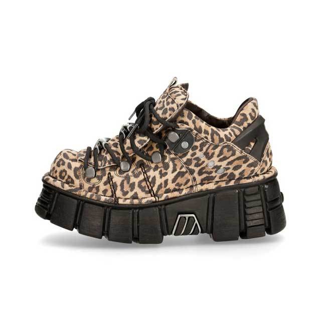 Leopard Print Dark Punk Platform Sneaker