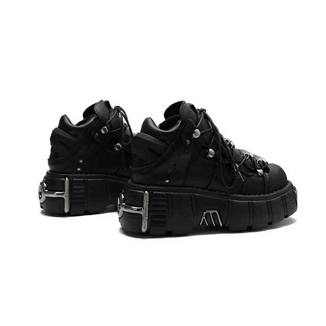 Heavy Metal Lace-Up Punk Platform Shoes