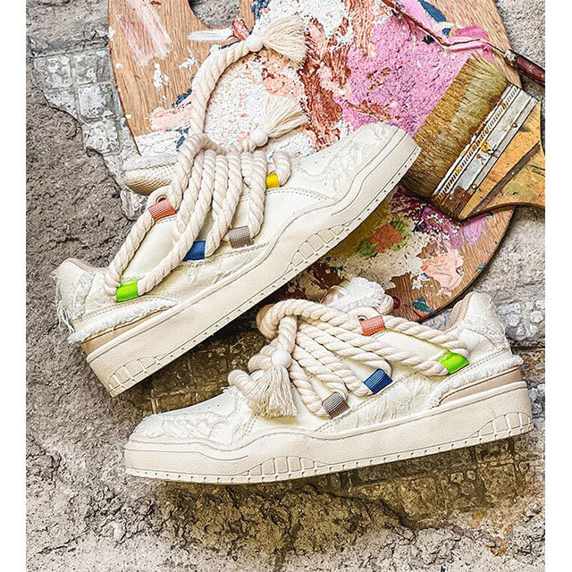 Casual Style Flat Sneakers