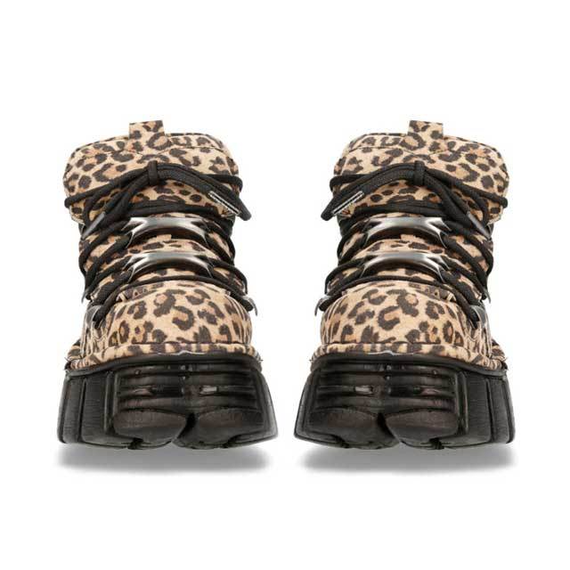Leopard Print Dark Punk Platform Sneaker