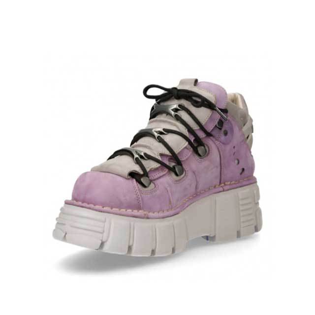 Punk Style Lace-Up Platform Clunky Shoes