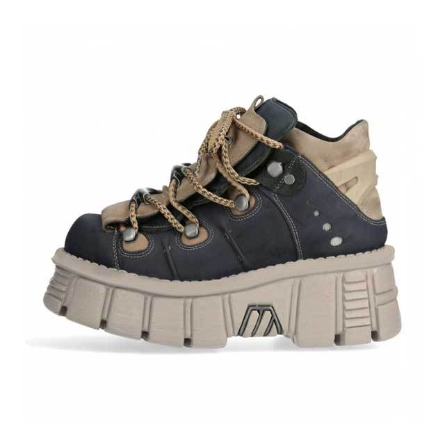 Color Block Rock Punk Platform Shoes