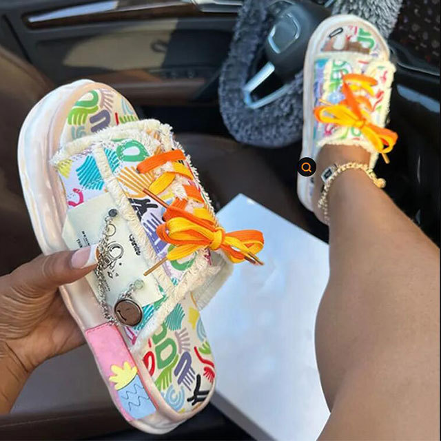 Personalized Graffiti Thick-soled Slippers