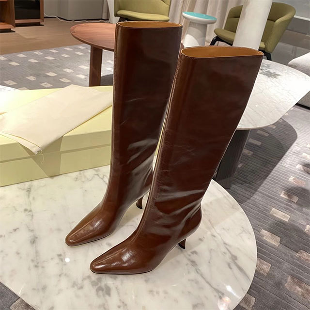 Pointed Toe High Heel Long Boots