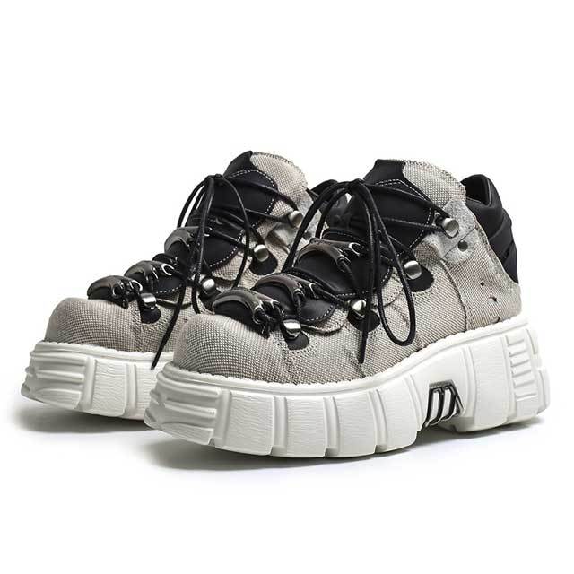 Vintage Punk Unisex Lace-Up Platform Shoes