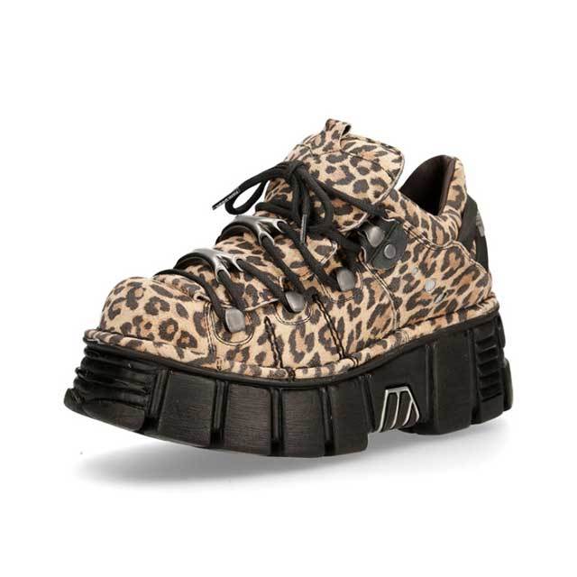 Leopard Print Dark Punk Platform Sneaker