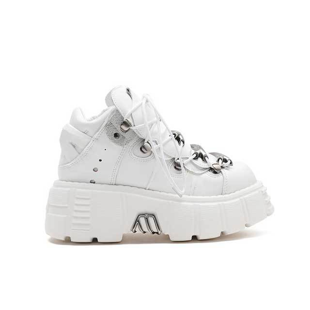 Heavy Metal Lace-Up Punk Platform Shoes