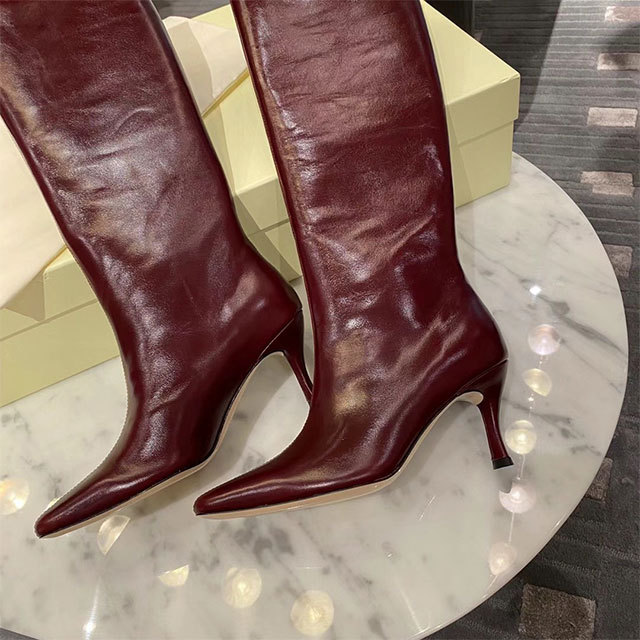 Pointed Toe High Heel Long Boots