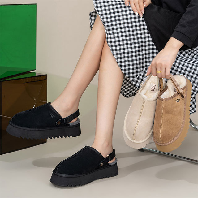 Thick-soled Toe-cap Furry Slippers