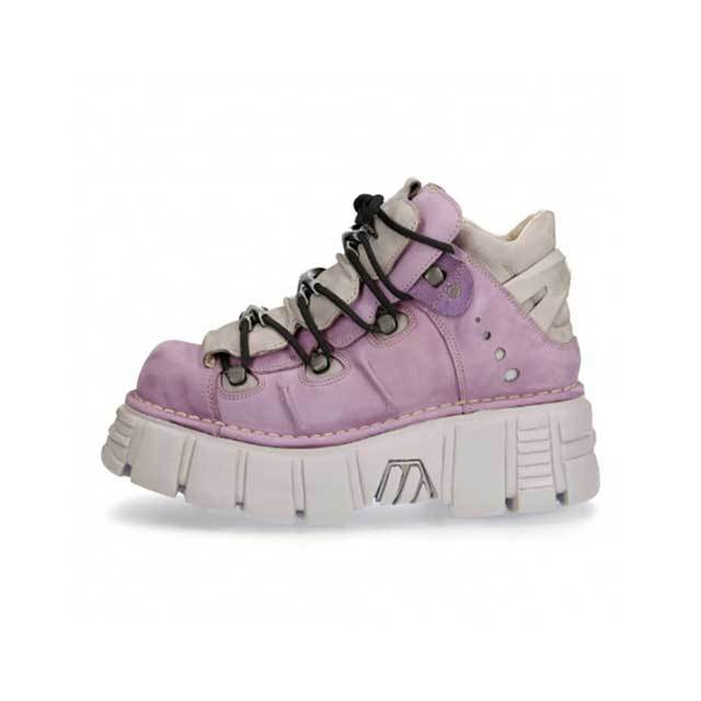 Punk Style Lace-Up Platform Clunky Shoes