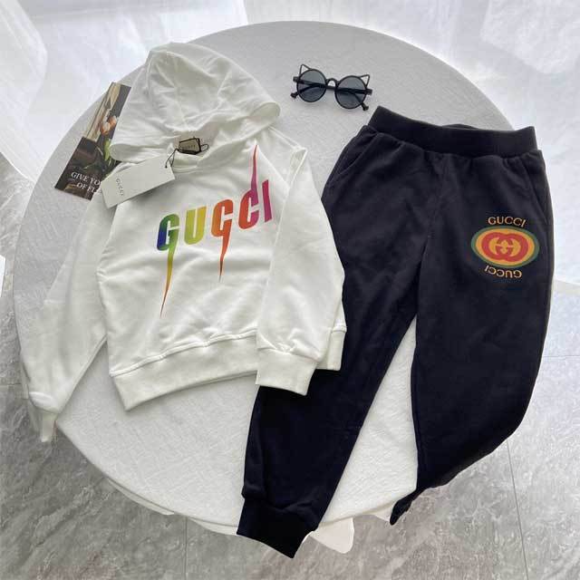 Children Printed Casual Fall Pants Suit