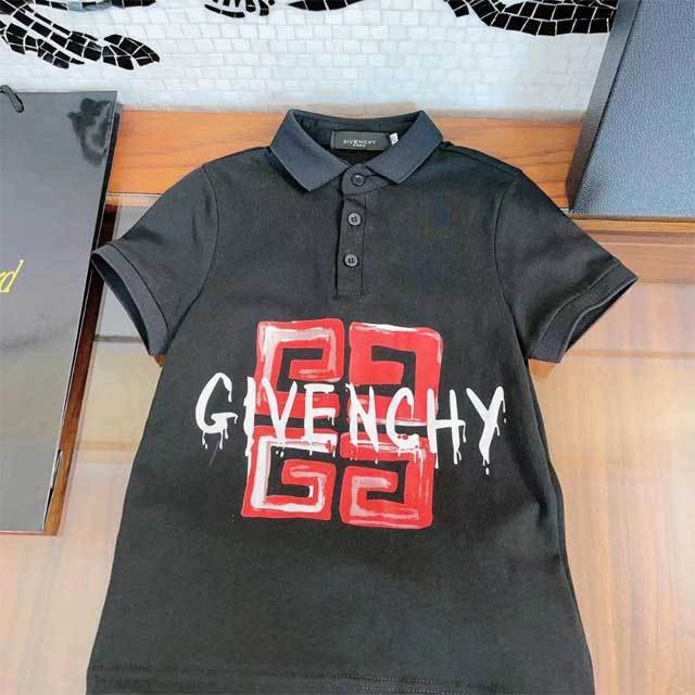 Printed Polo Top Casual Short Set For Kids