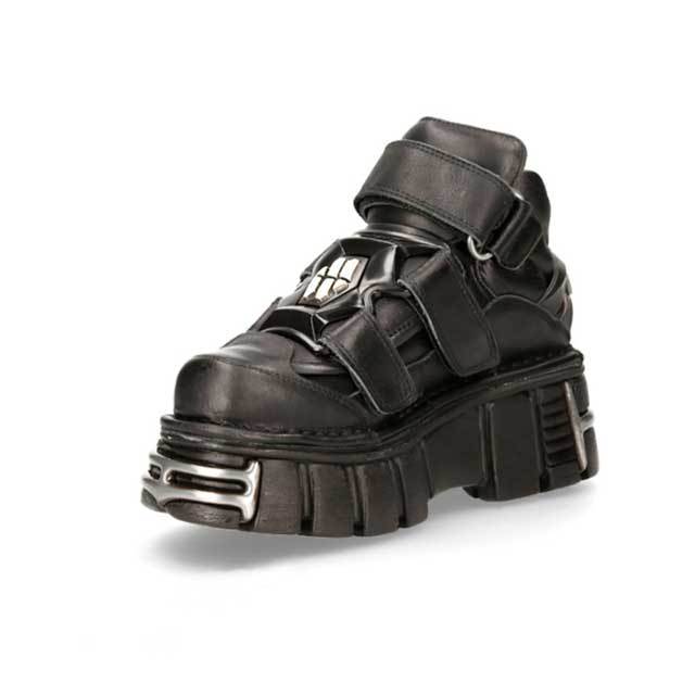 Heavy Metal Leather Punk Clunky Shoes
