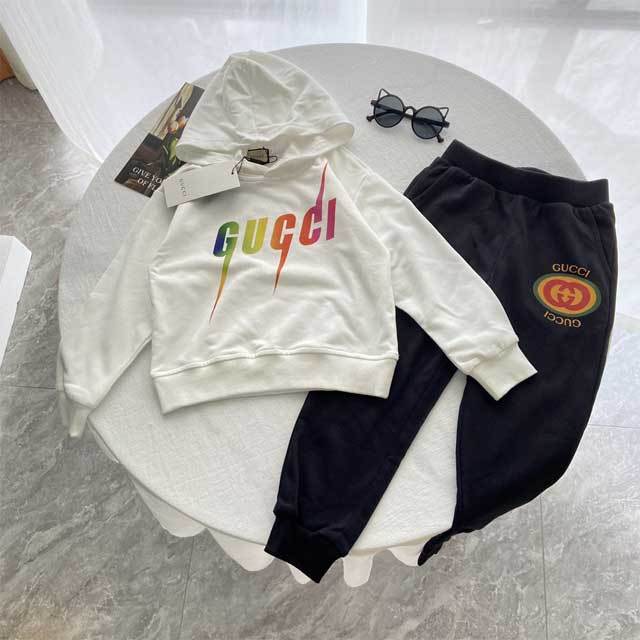 Children Printed Casual Fall Pants Suit