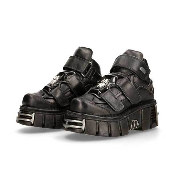 Heavy Metal Leather Punk Clunky Shoes