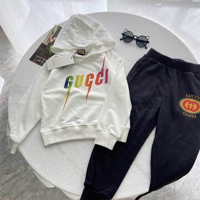 Children Printed Casual Fall Pants Suit