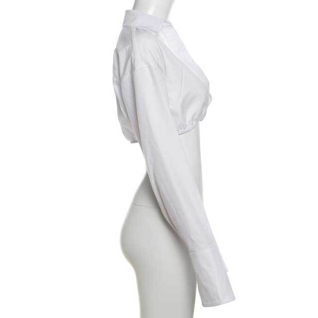 Bell Sleeve Crop Shirt