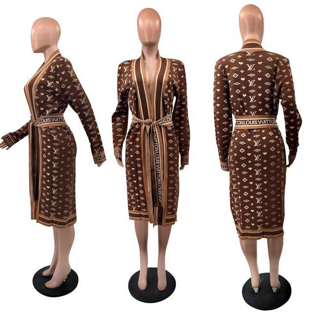 Knit Belted Cardigan Coat
