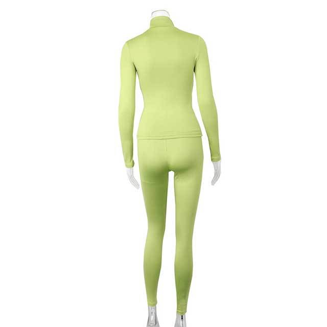 Activewear Long Sleeve Top Skinny Legging Set