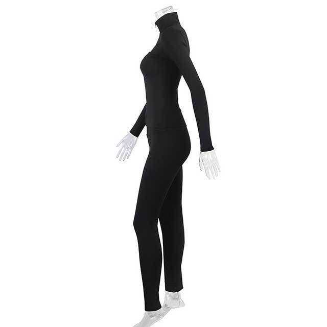 Activewear Long Sleeve Top Skinny Legging Set