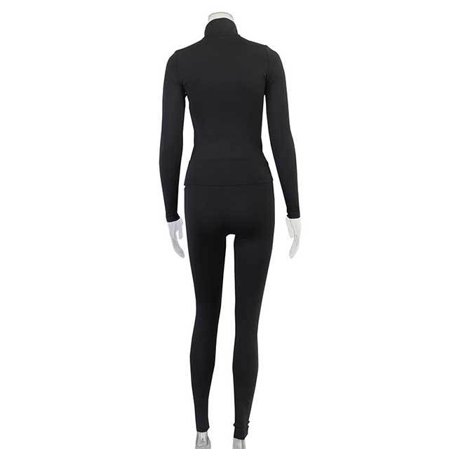 Activewear Long Sleeve Top Skinny Legging Set