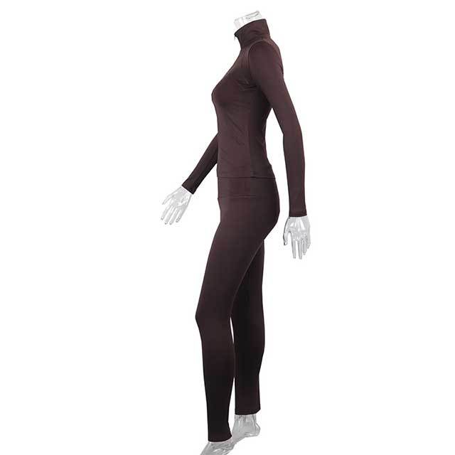 Activewear Long Sleeve Top Skinny Legging Set