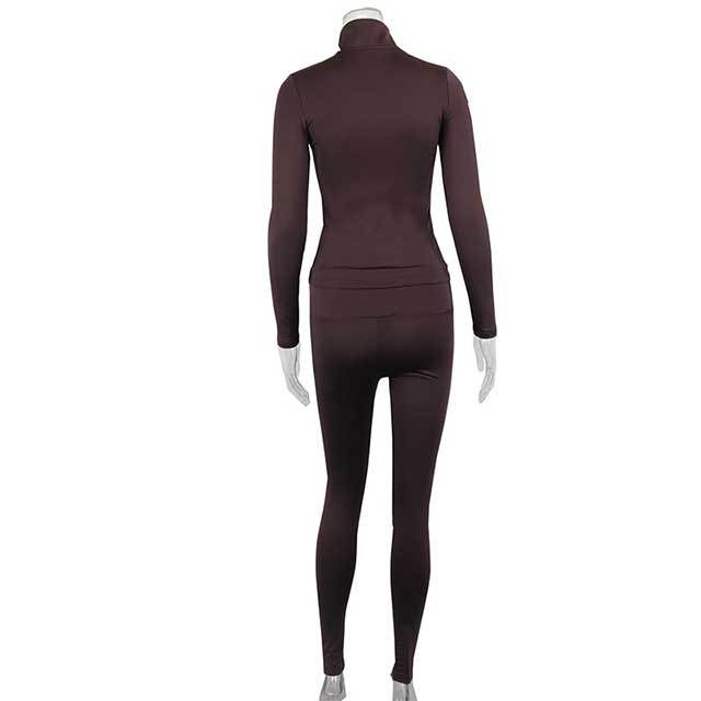 Activewear Long Sleeve Top Skinny Legging Set