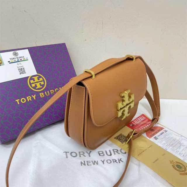 Metal Logo Leather Crossbody Bag