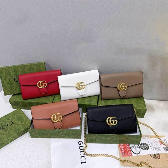 Chained Fashion Leather Women Messenger Bag