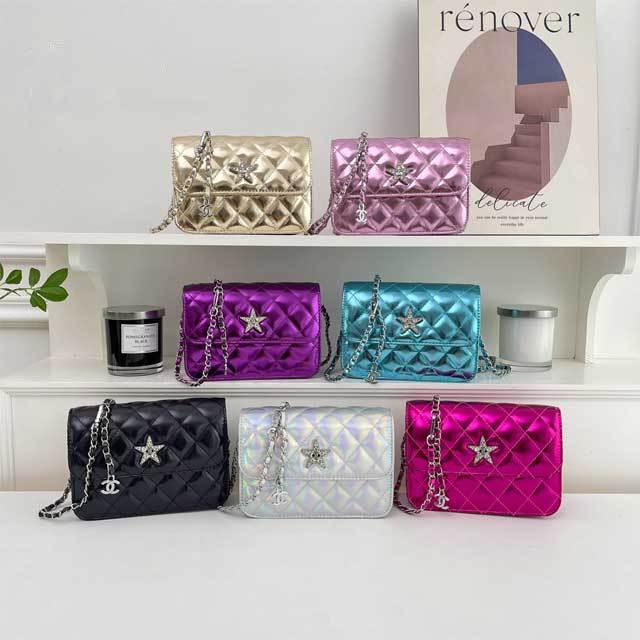 Chained Fashion Leather Messenger Bag