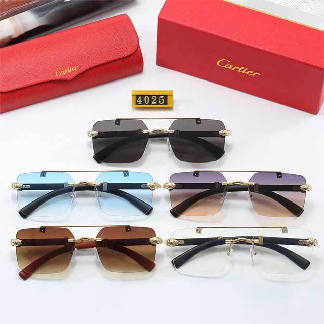 Metal Frame Gradient Lens Glasses
