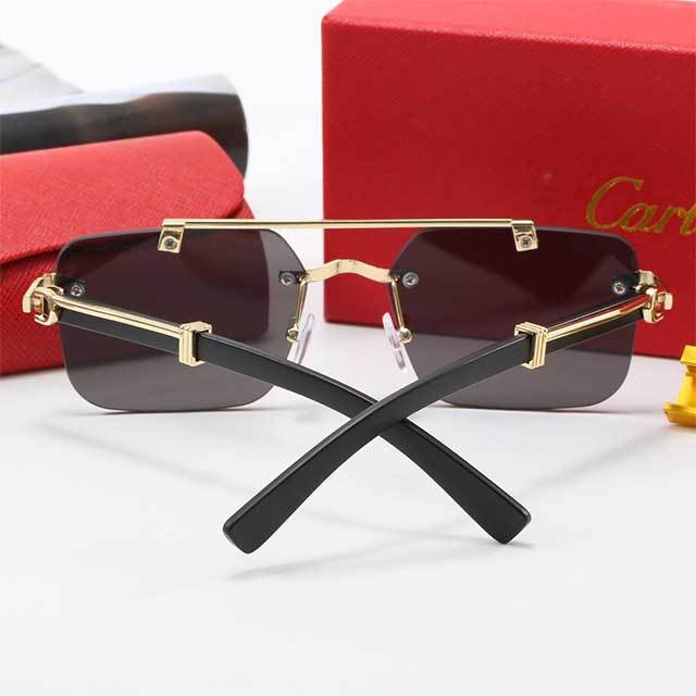 Metal Frame Gradient Lens Glasses