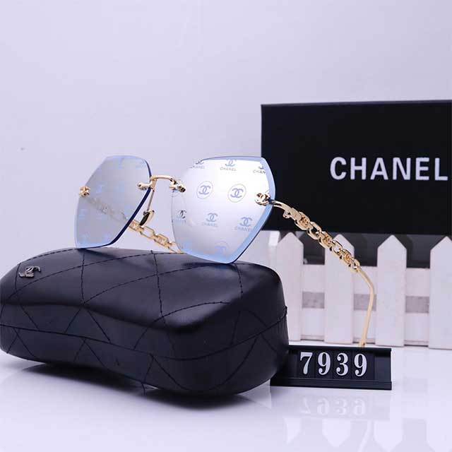 Metal Chains Frameless Luxury Glasses