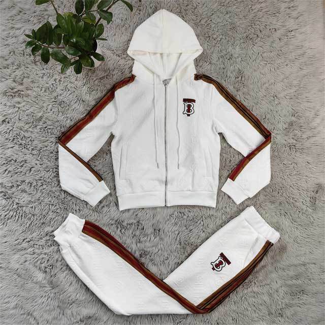 Embroidery Embossing Fall Casual Tracksuit Set