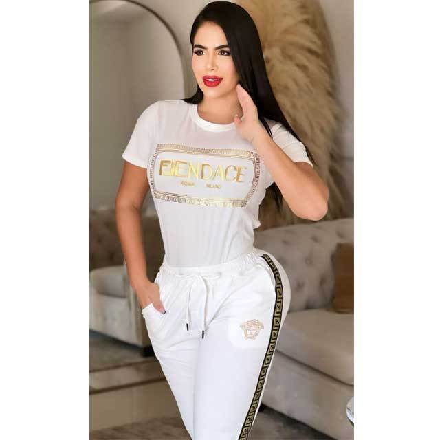 Short Sleeve Casual Jogging Suit
