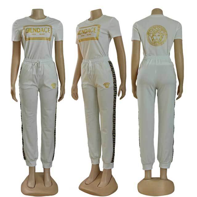 Short Sleeve Casual Jogging Suit