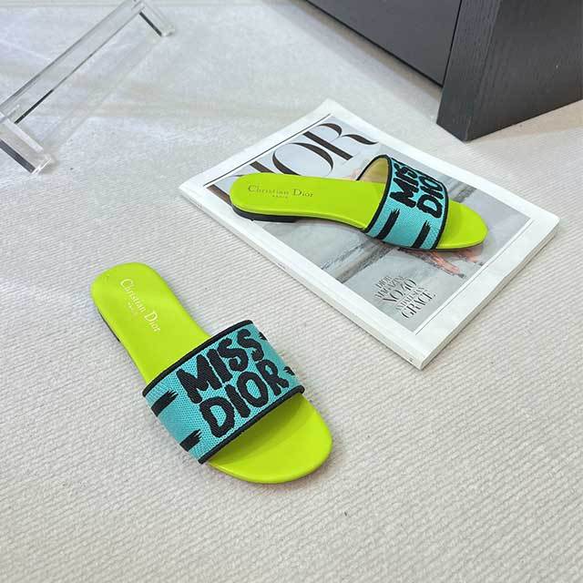 Embroidery Luxury Fashion Flat Slippers