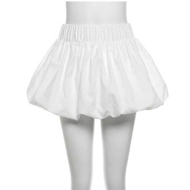 Long Sleeve Shirt Top Bubble Skirt Set