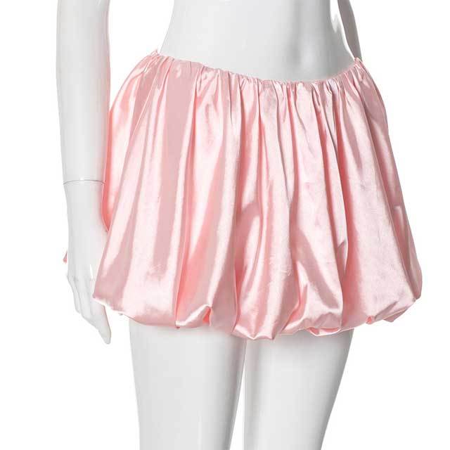Printed Top Bubble Skirt Set(top+skirt+bow)