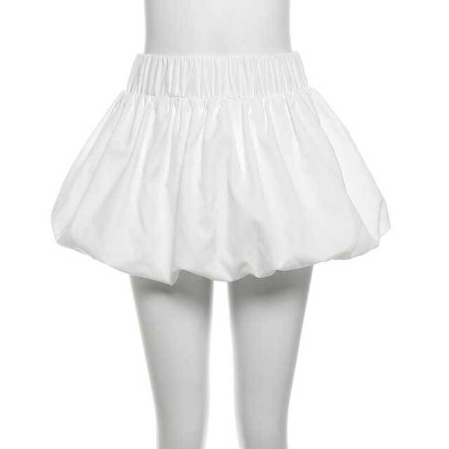 Printed Top Bubble Skirt Set(top+skirt+bow)
