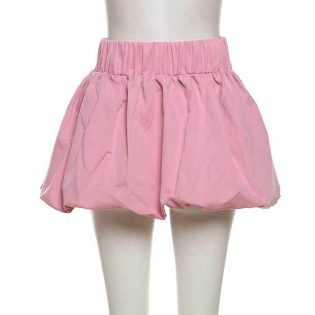 Printed Sleeveless Top Bubble Skirt Set