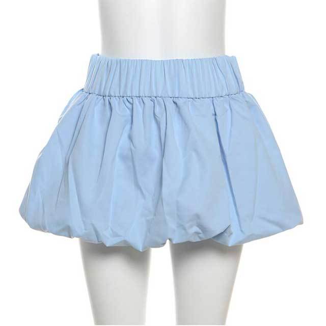 Short Sleeve Top Bubble Skirt Set