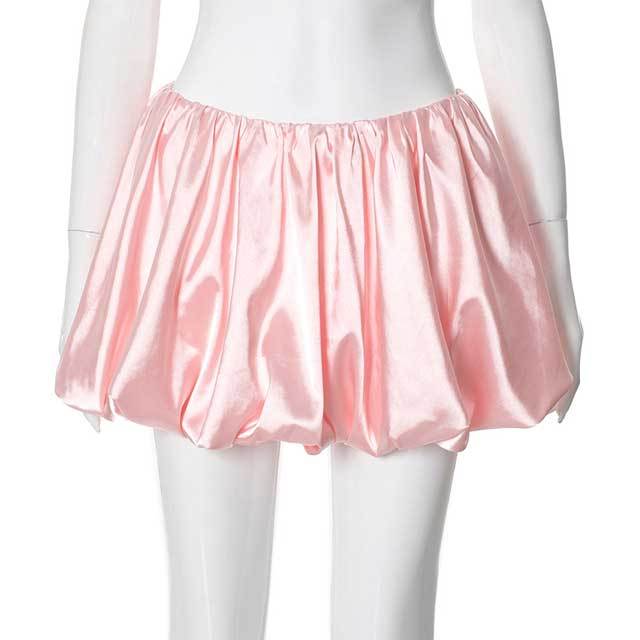 Printed Top Bubble Skirt Set(top+skirt+bow)