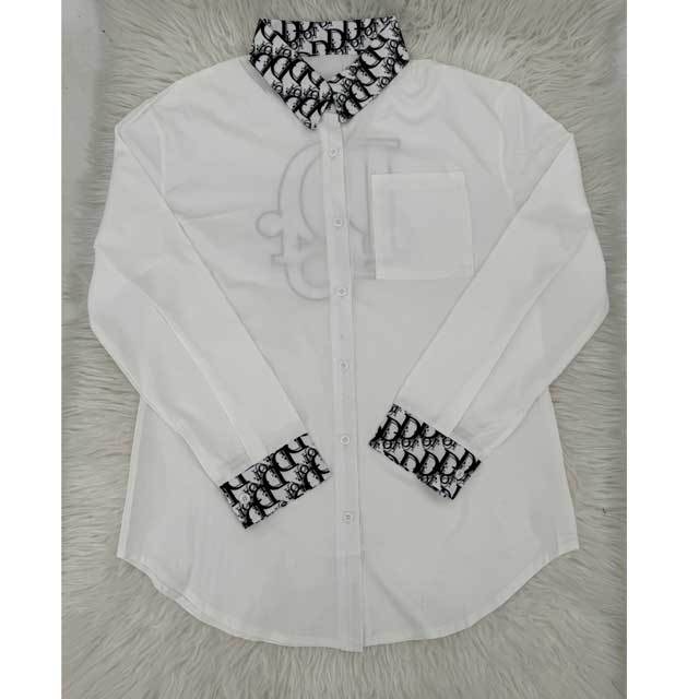 Embroidery Long Sleeve Casual Shirt