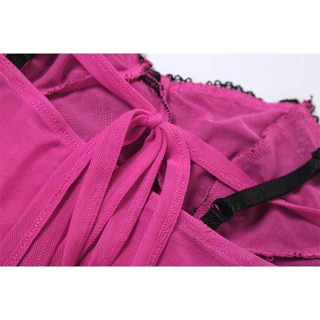 Lace Patchwork Low-waist Pant Set