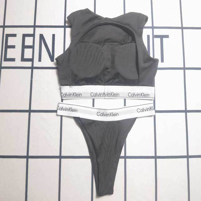 Sleeveless Top Thong Swimsuit Set