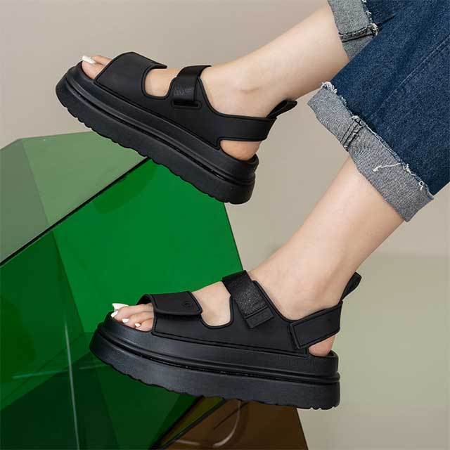 Hollow Out Platform Shoes Sandals