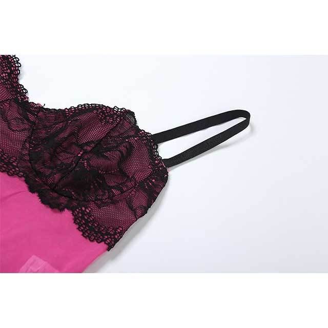 Lace Patchwork Low-waist Pant Set
